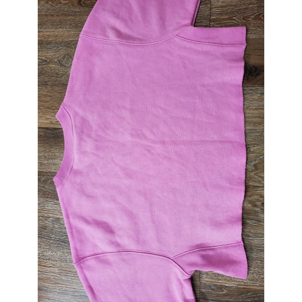 Champion Reverse Weave Women's XS Lilac Sweatshirt Cropped Vintage Style LS - Picture 9 of 10